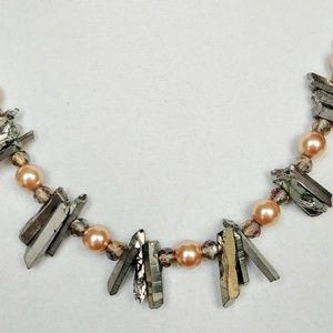 Artisan Crystal & Pearl Necklace